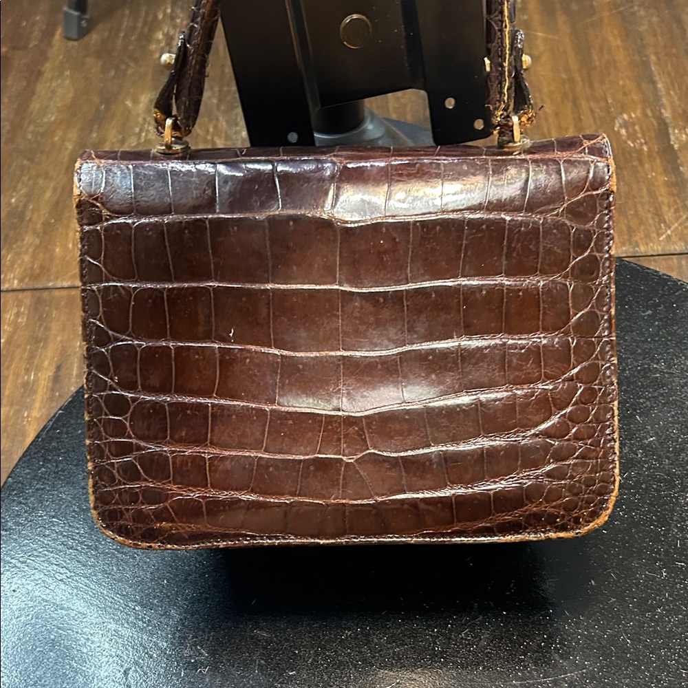 Chic Crocodile Pattern Mini Bag - image 6